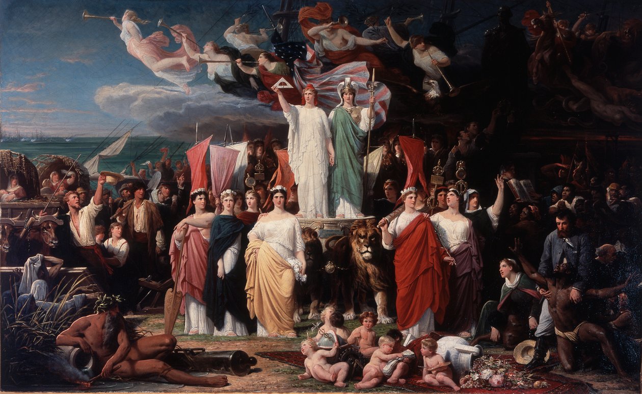 Geniusz Ameryki autorstwa Adolphe Yvon