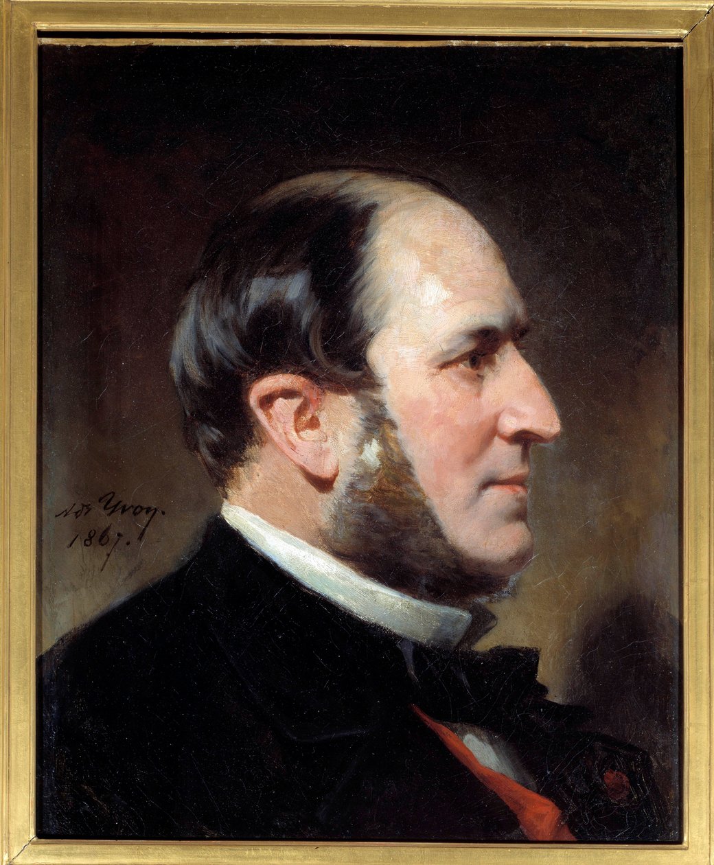 Portret barona Eugene-Georgesa Haussmanna, prefekta Paryża (1809-1891) Był inicjatorem głównych prac renowacyjnych Paryża w okresie Drugiego Cesarstwa. Obraz Adolphe Yvon (1817-1893). 1867 niedz. 0,45 x 0,35 m Paryż, Musee Carnavalet autorstwa Adolphe Yvon