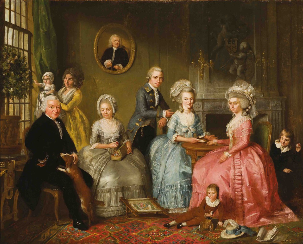 Portret rodziny Jana van Loon autorstwa Adriaan de Lelie