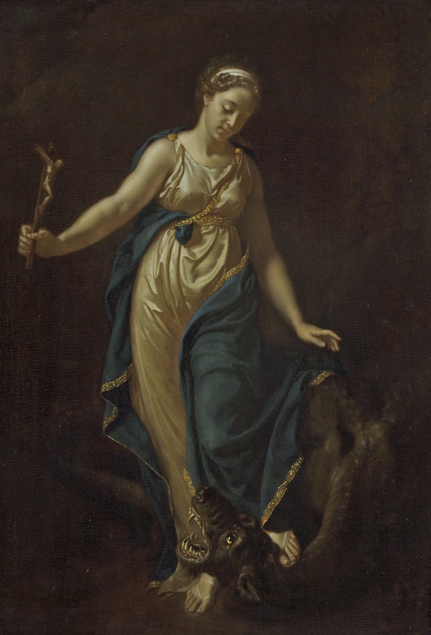 Św. Małgorzata i Smok, 1714 autorstwa Adriaan van der Werff