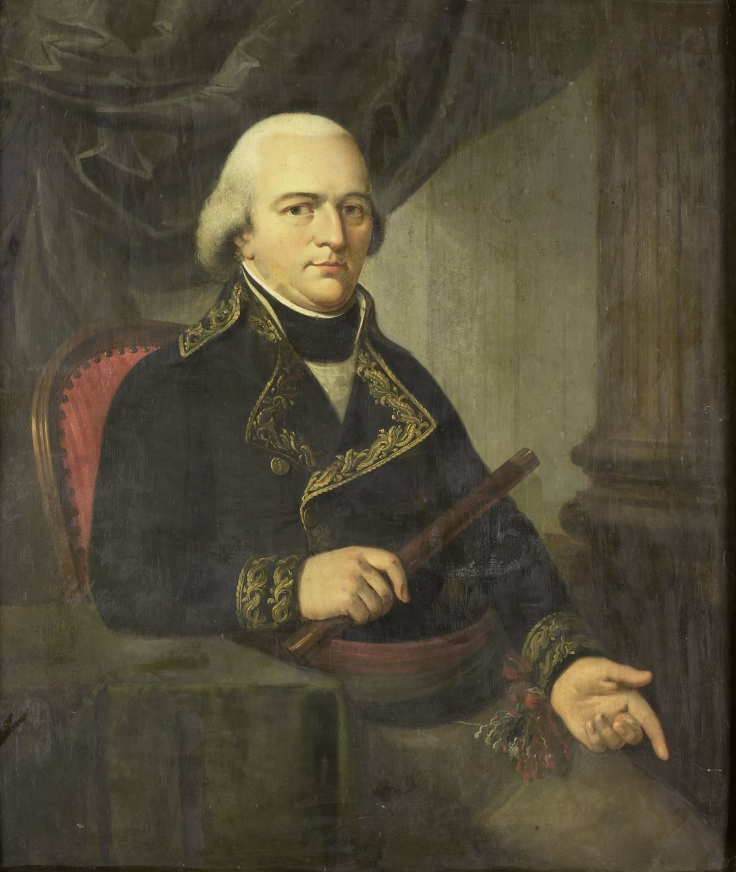 Portret Pietera Gerardusa van Overstratena, generalnego gubernatora Holenderskich Indii Wschodnich autorstwa Adriaan de Lelie (attributed to)
