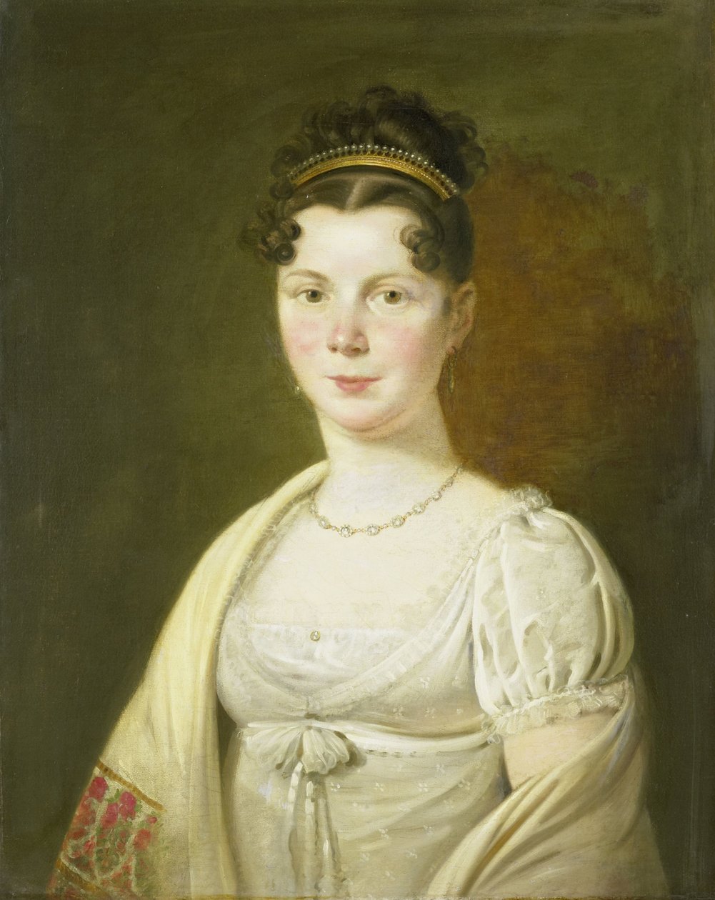 Portret Wilhelminy Marii Haack (1786-1857), czwartej żony Gerrita Verdooren autorstwa Adriaan de Lelie