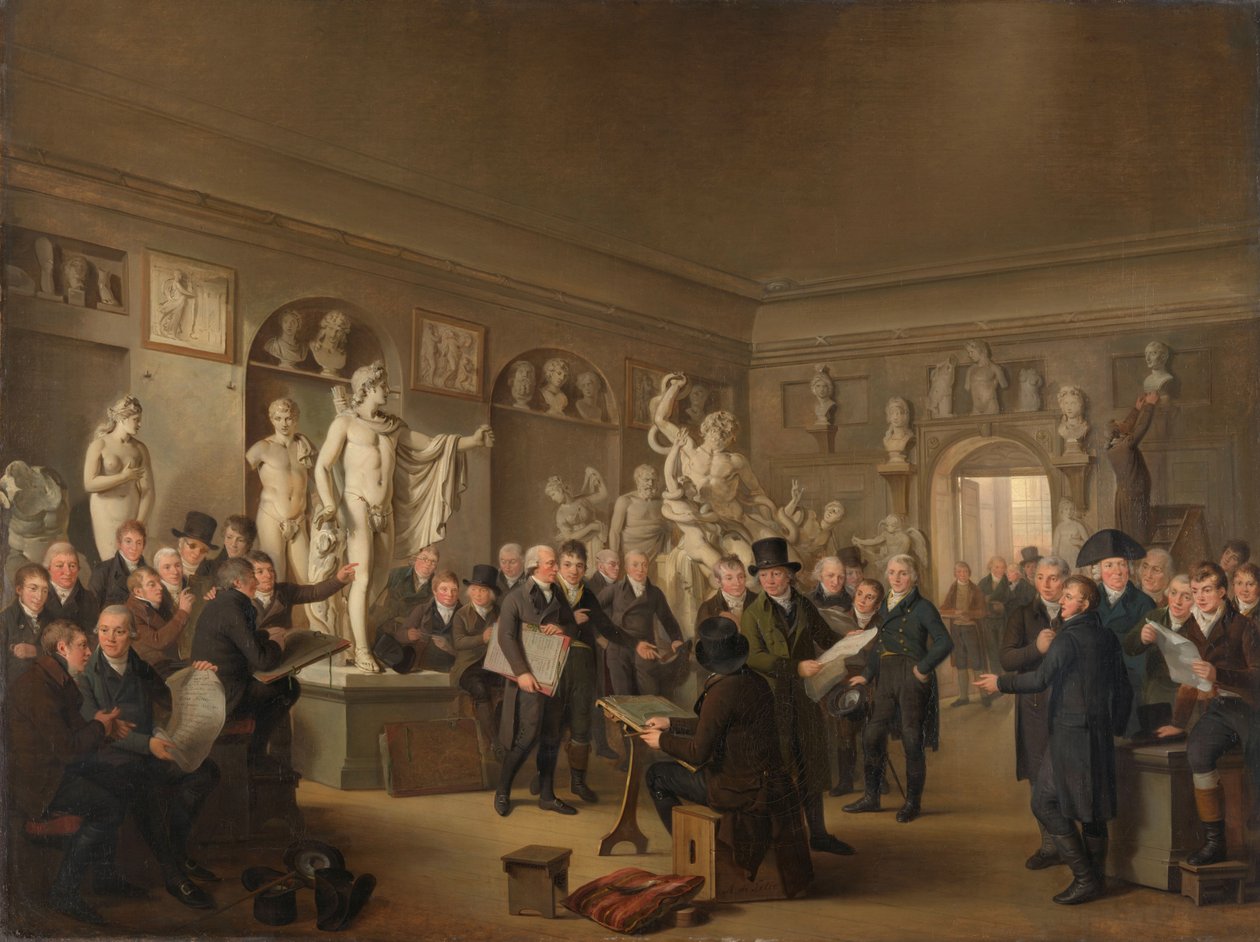 Galeria Rzeźby Towarzystwa Felix Meritis autorstwa Adriaan de Lelie