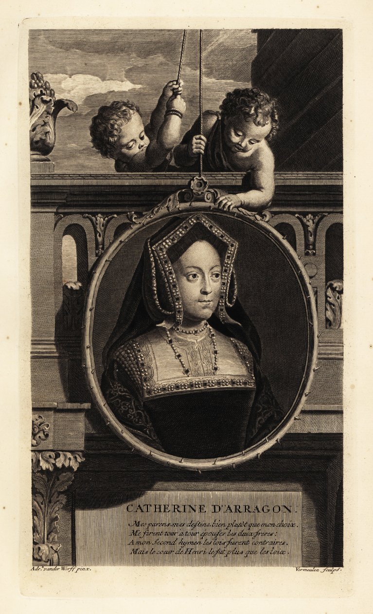 Katarzyna Aragońska (1485-1536) (ryc.) autorstwa Adriaan van der (after) Werff