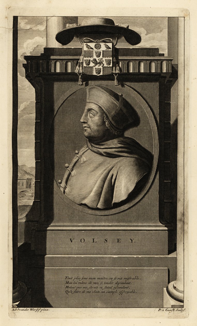 Thomas Wolsey (1473-1530) (ryc.) autorstwa Adriaan van der (after) Werff