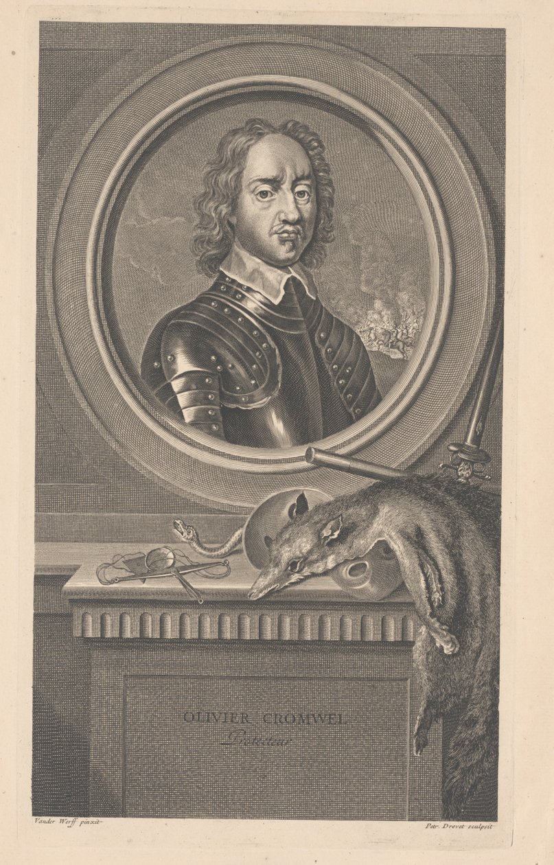 Oliver Cromwell, Protecteur, wyryty przez Pierre