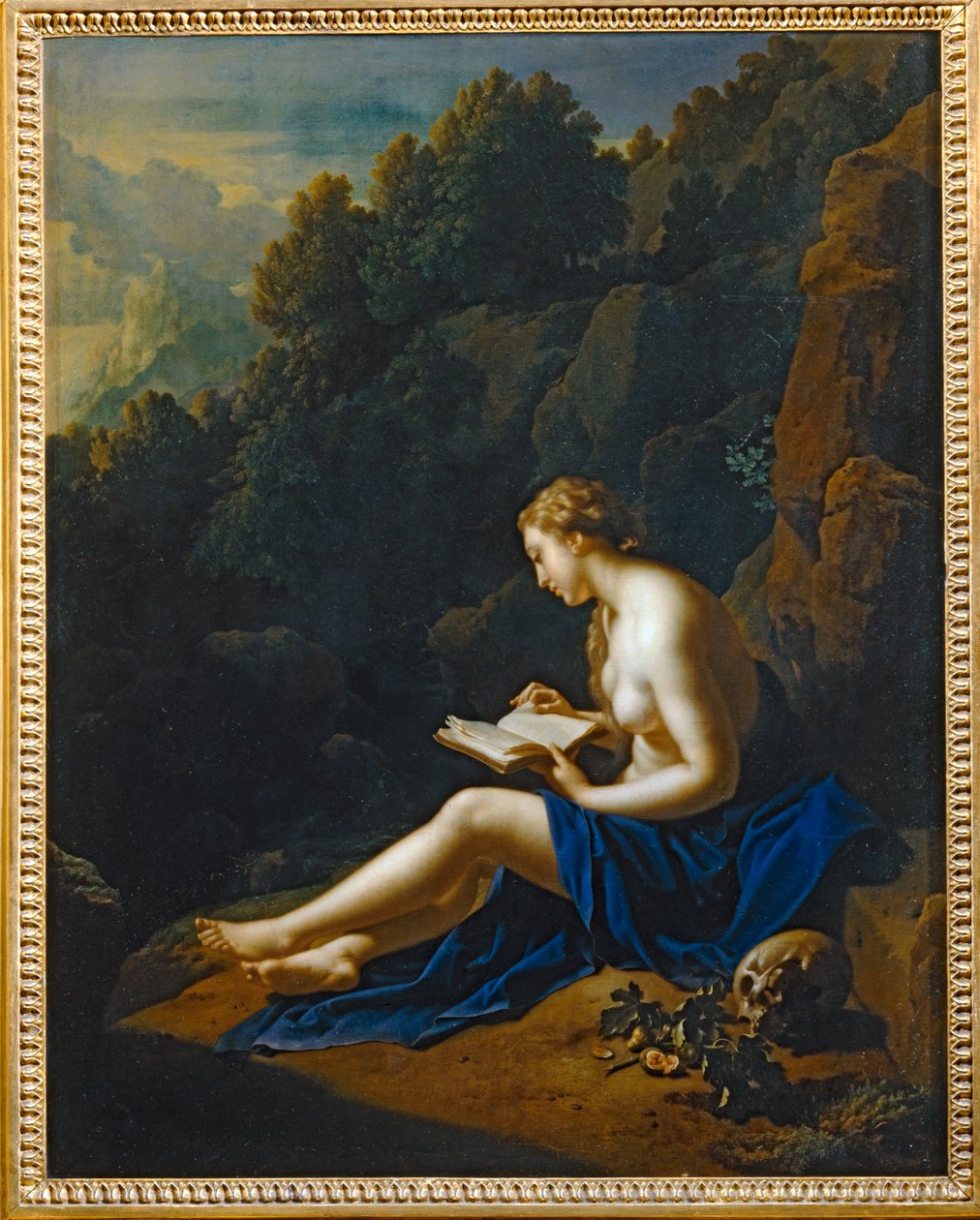 Santa Maria Magdalena penitente, medytująca w samotności ... autorstwa Adriaan van der Werff
