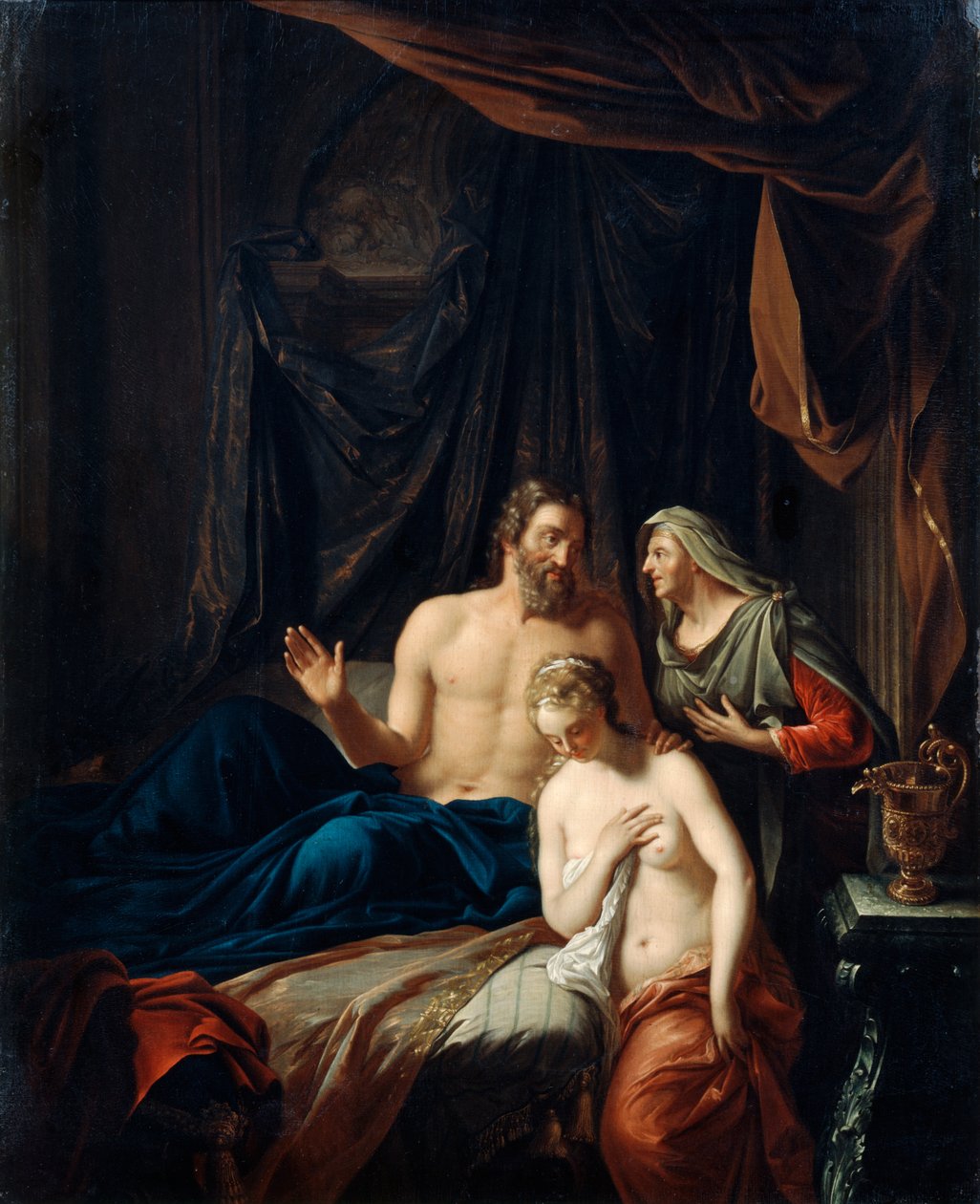 Sarah przedstawia Hagar Abrahamowi, koniec XVII i początków XVIII wieku autorstwa Adriaan van der Werff