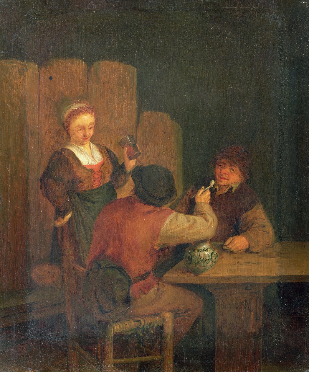 Wnętrze domowe autorstwa Adriaen Brouwer