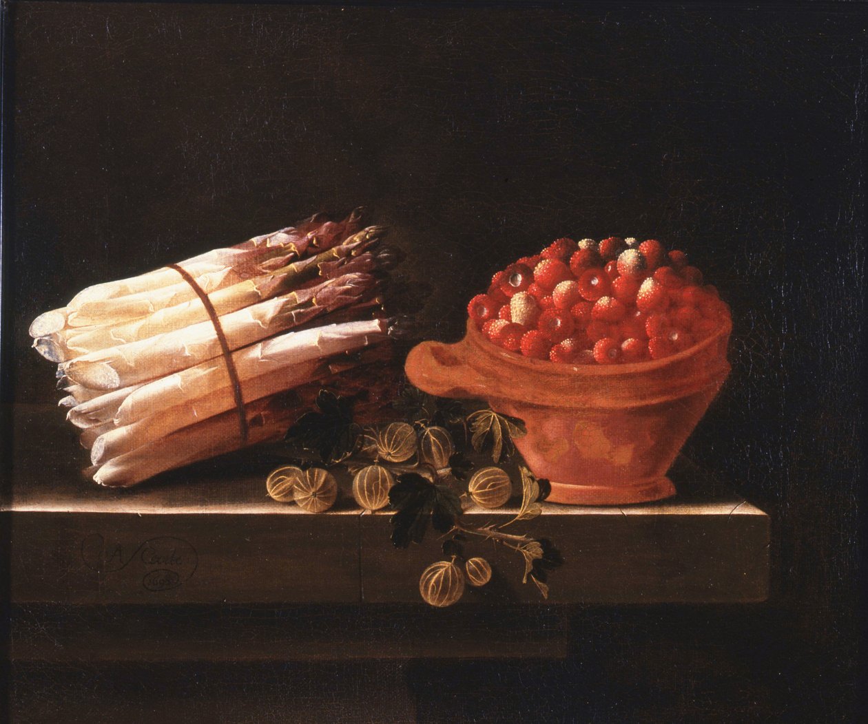martwa natura owoce autorstwa Adrian Coorte