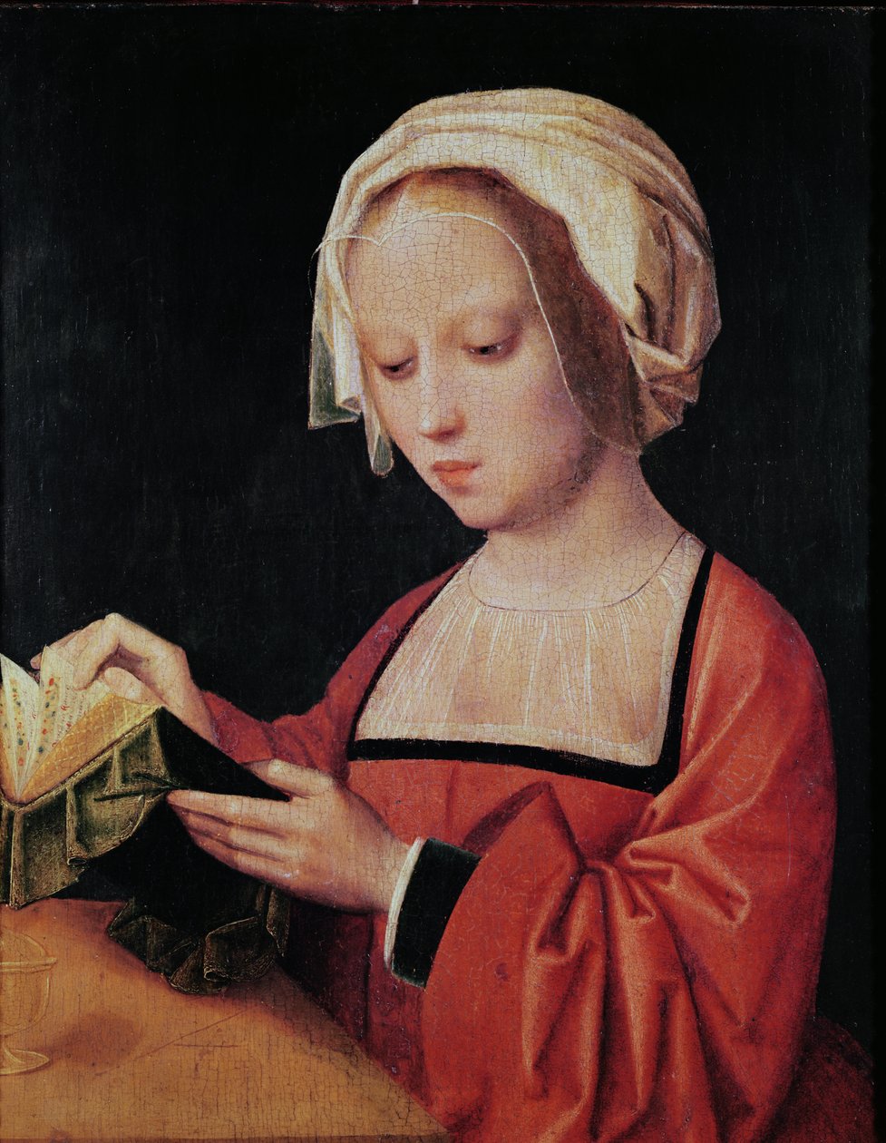Czytanie św. Marii Magdaleny autorstwa Adriaen Isenbrandt or Isenbrant