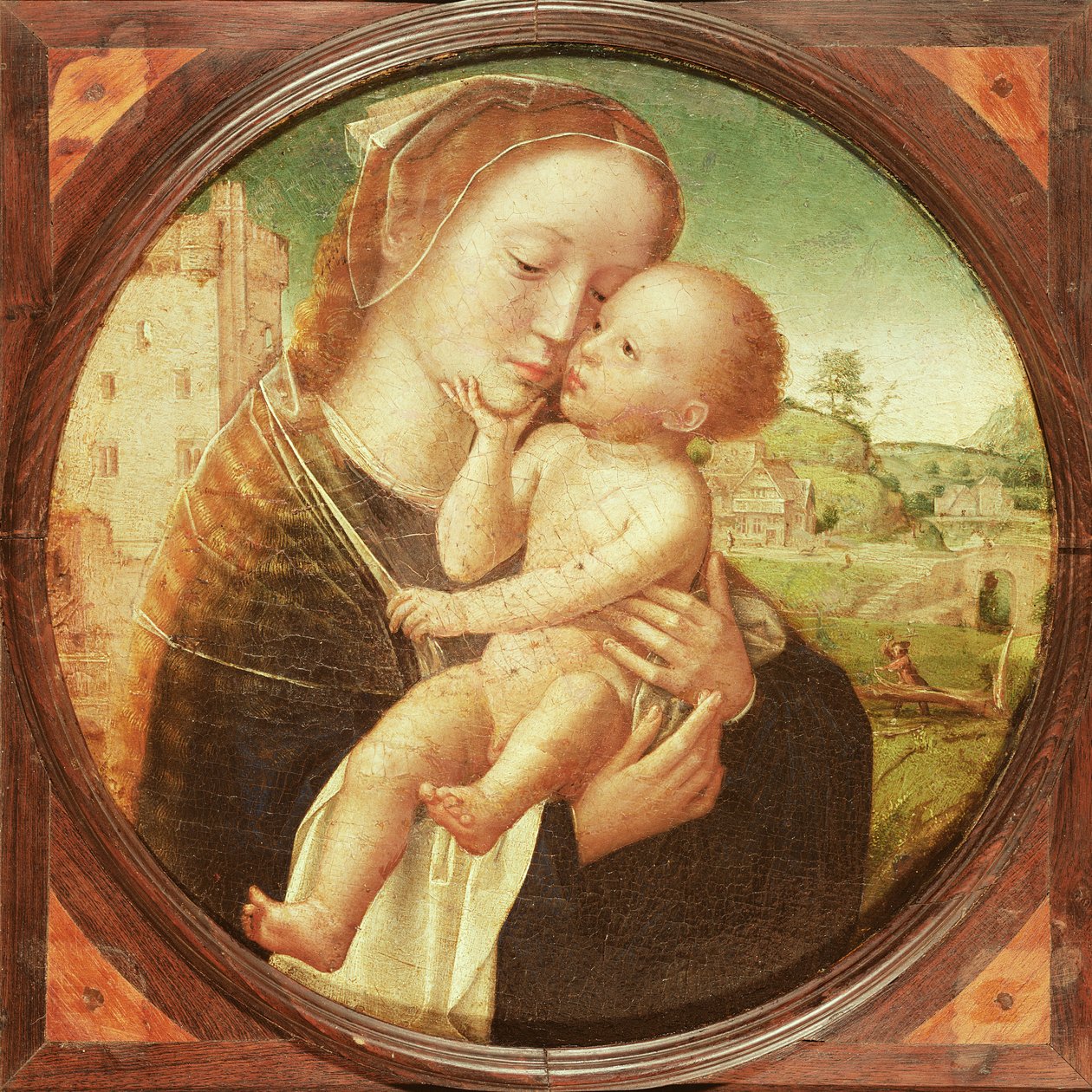 Dziewica z Dzieciątkiem autorstwa Adriaen Isenbrandt or Isenbrant