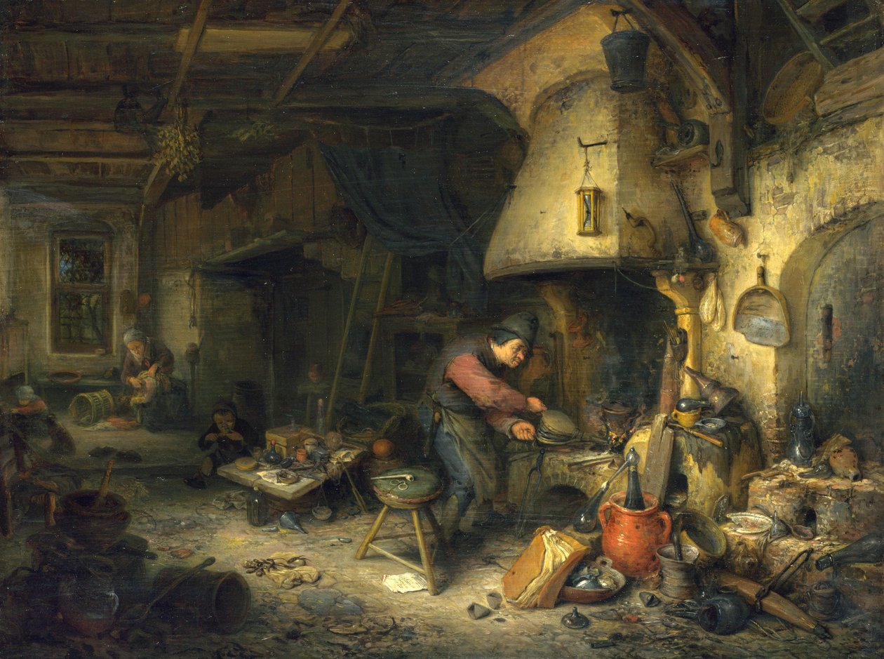 Alchemik autorstwa Adriaen Jansz. van Ostade