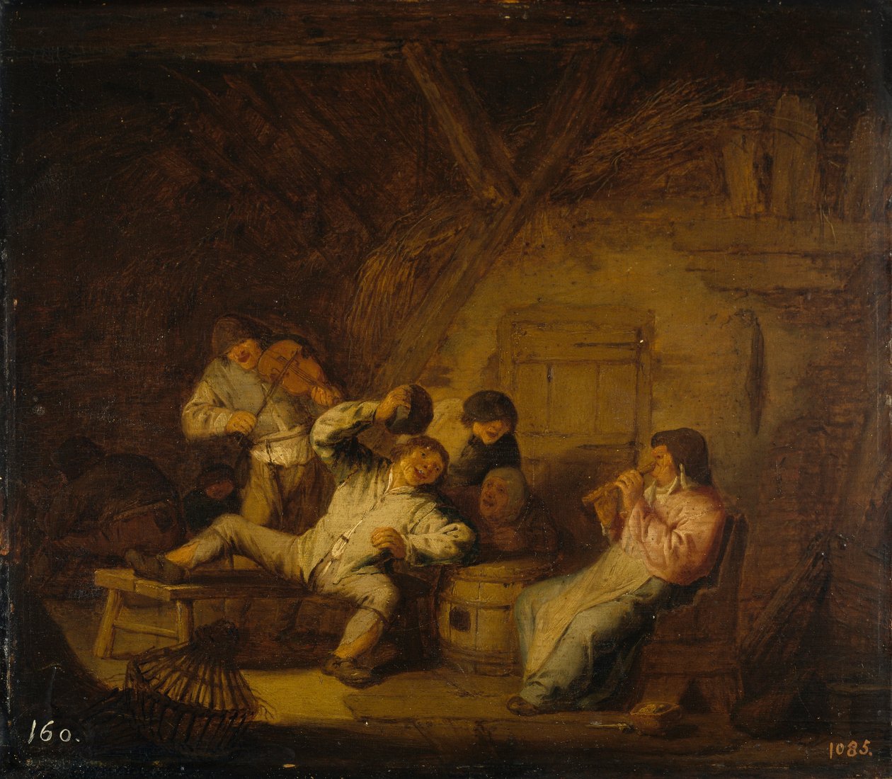 Koncert country z fletem i skrzypcami autorstwa Adriaen Jansz. van Ostade