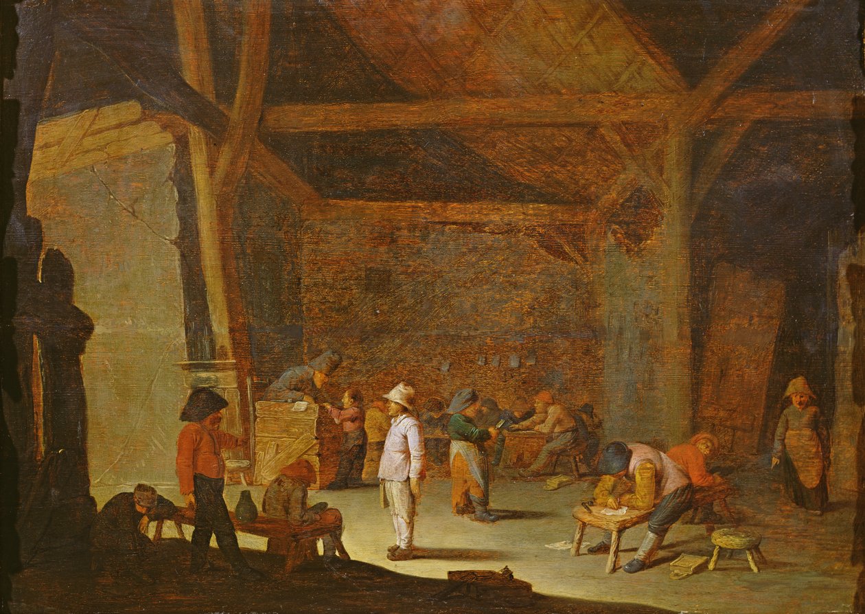 Wnętrze szkoły autorstwa Adriaen Jansz. van Ostade