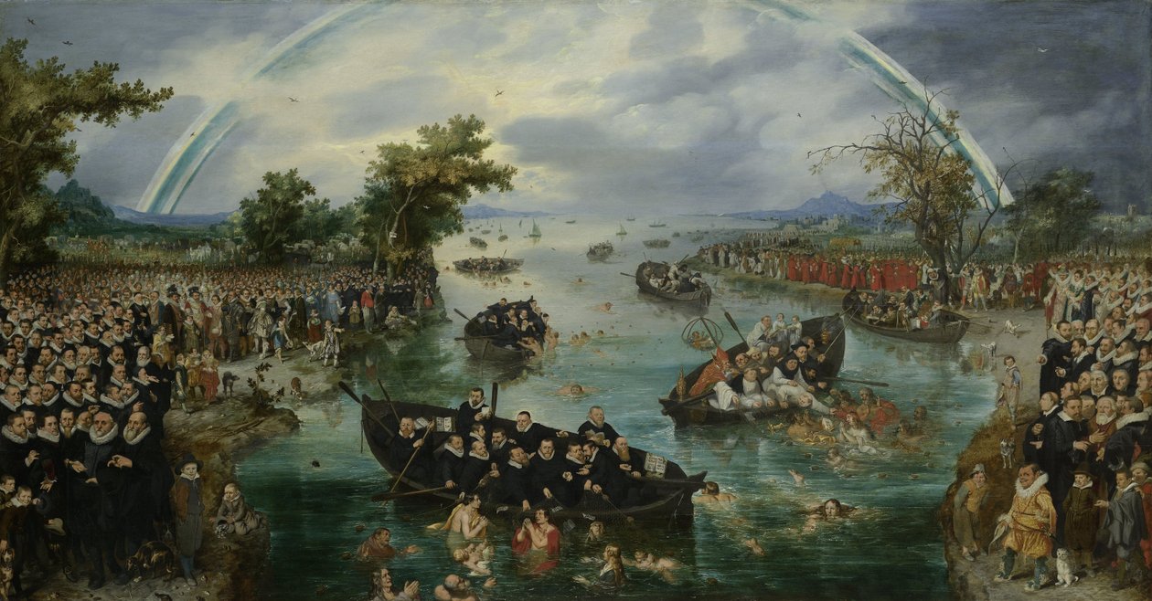 Łowienie dusz, 1614 autorstwa Adriaen Pietersz van de Venne