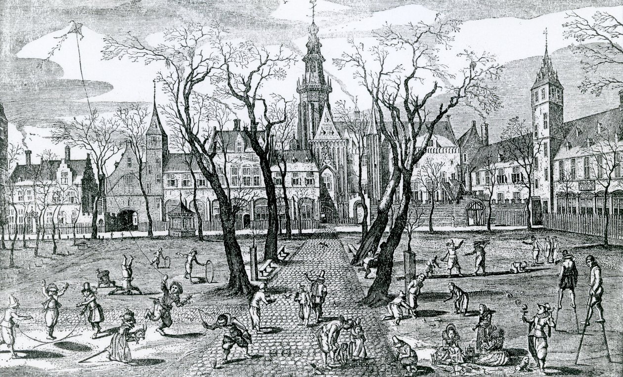 Gry dla dzieci, 1618 autorstwa Adriaen Pietersz van de Venne