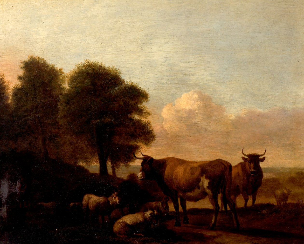 Krajobraz z bydłem autorstwa Adriaen van de Velde