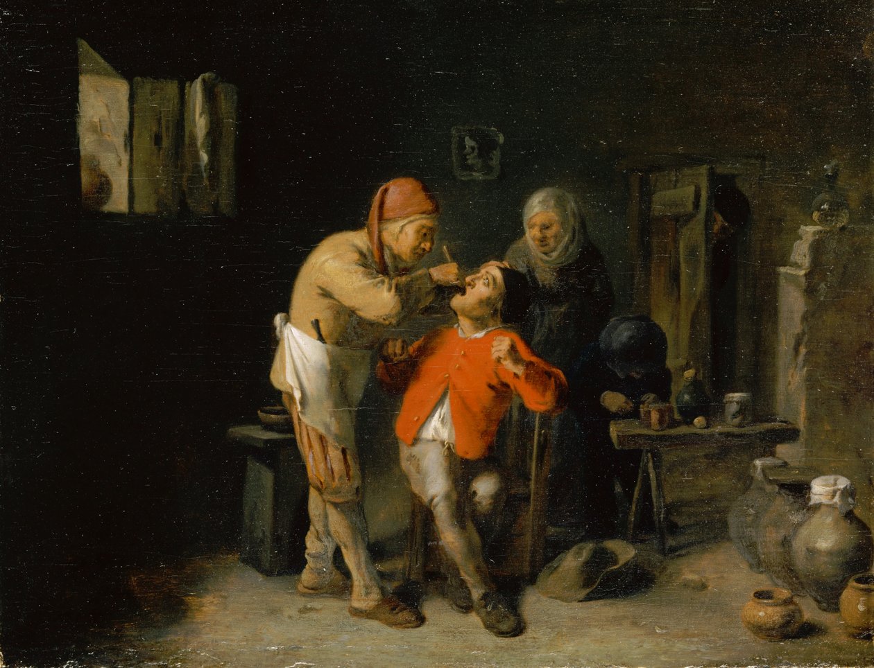U dentysty autorstwa Adriaen Brouwer