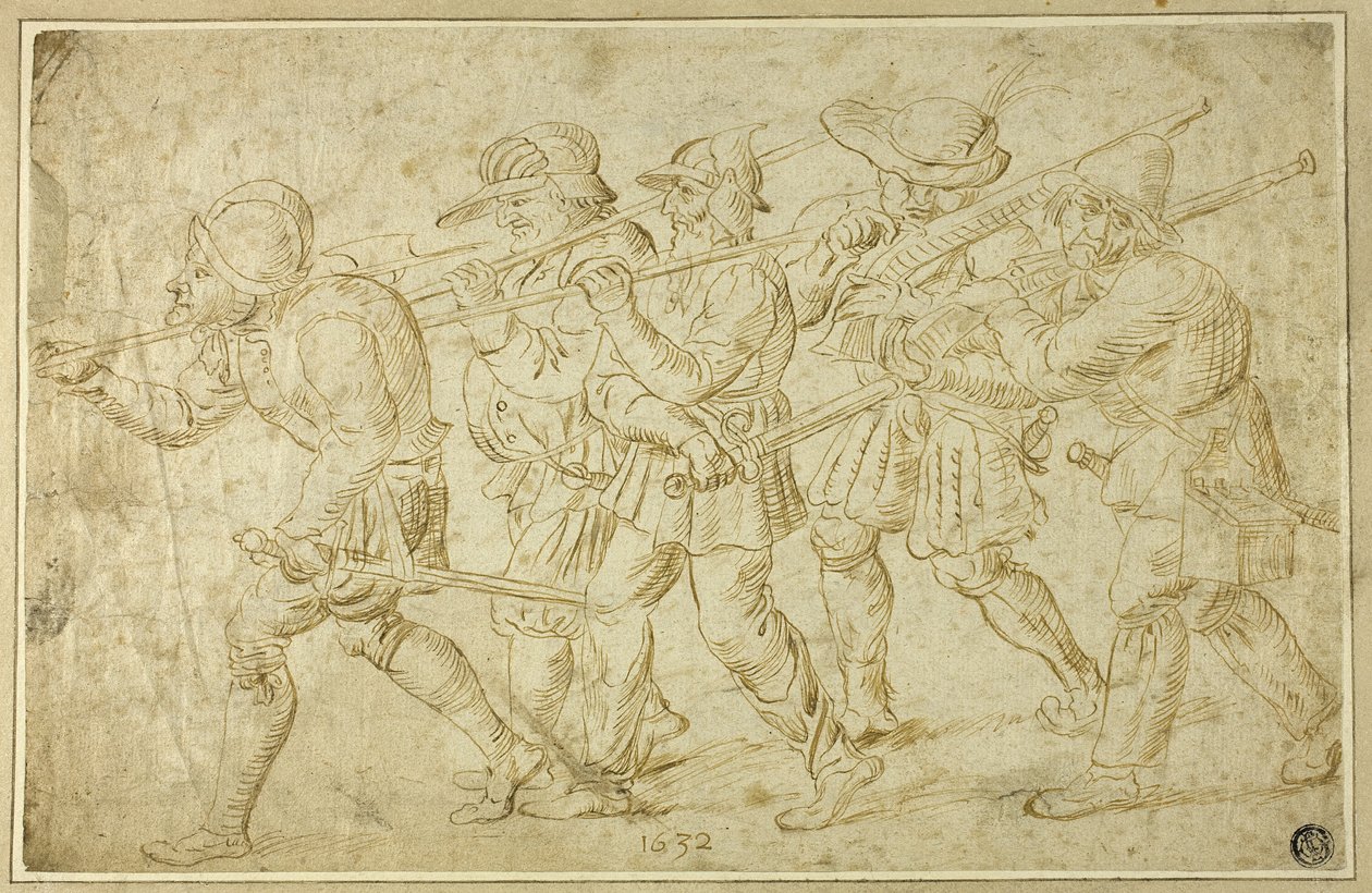 Piechota autorstwa Adriaen Brouwer