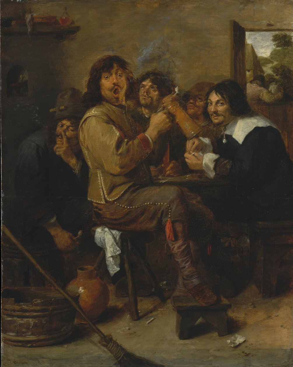 Palacze, ok. 1636 r autorstwa Adriaen Brouwer