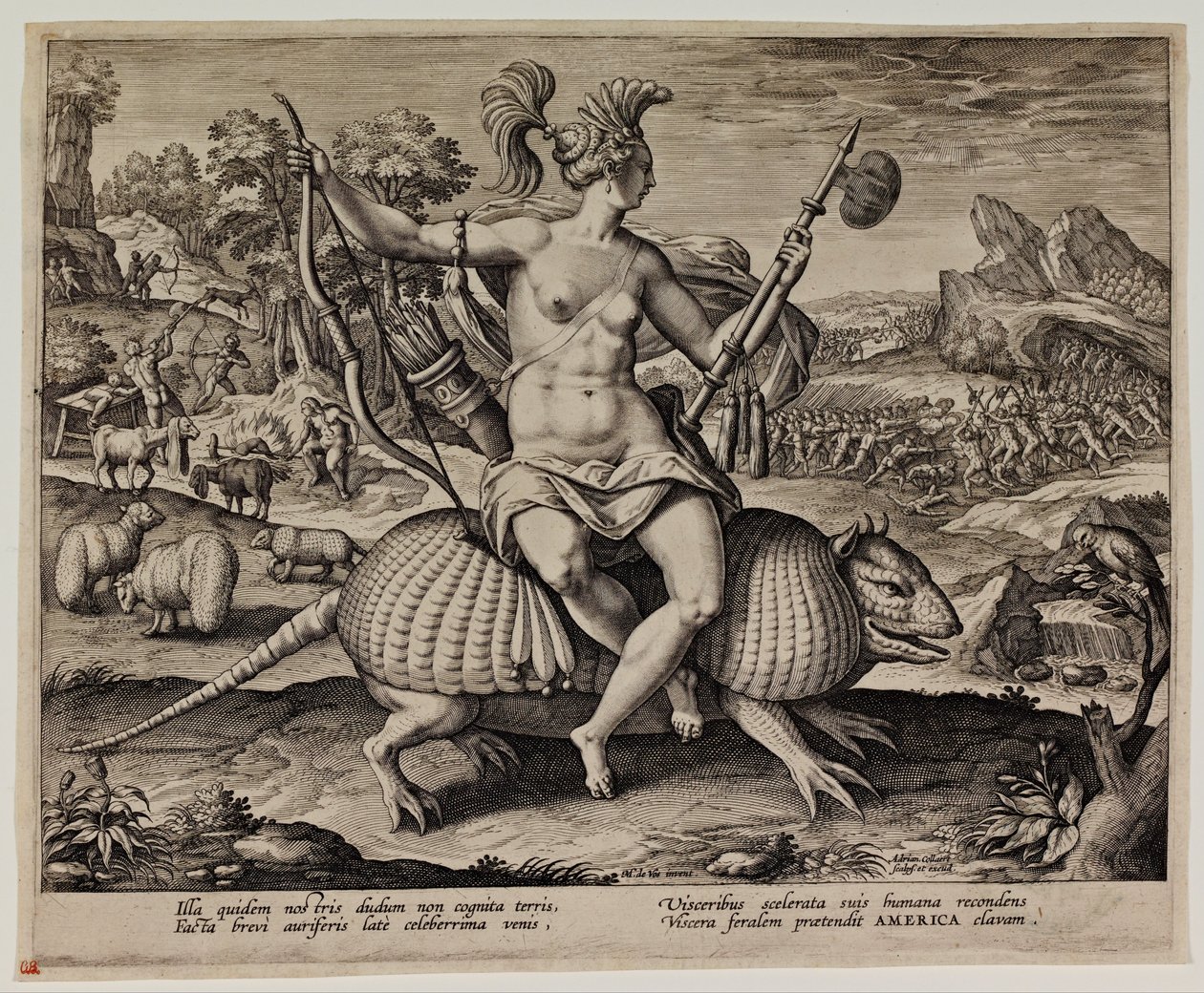 Ameryka autorstwa Adriaen Collaert