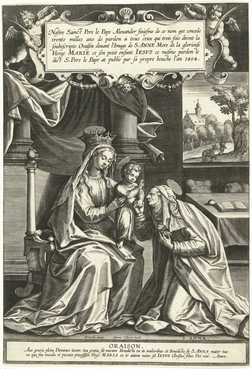 Anna w trójkach autorstwa Adriaen Collaert