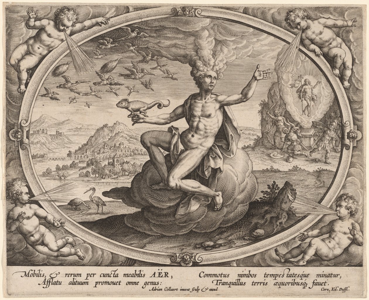 Aer (powietrze) autorstwa Adriaen Collaert