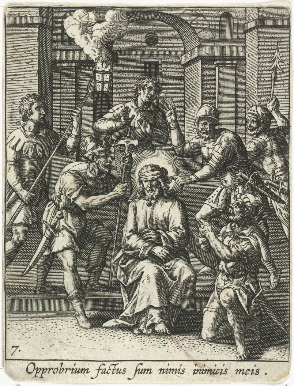 Wyszydzenie Chrystusa autorstwa Adriaen Collaert