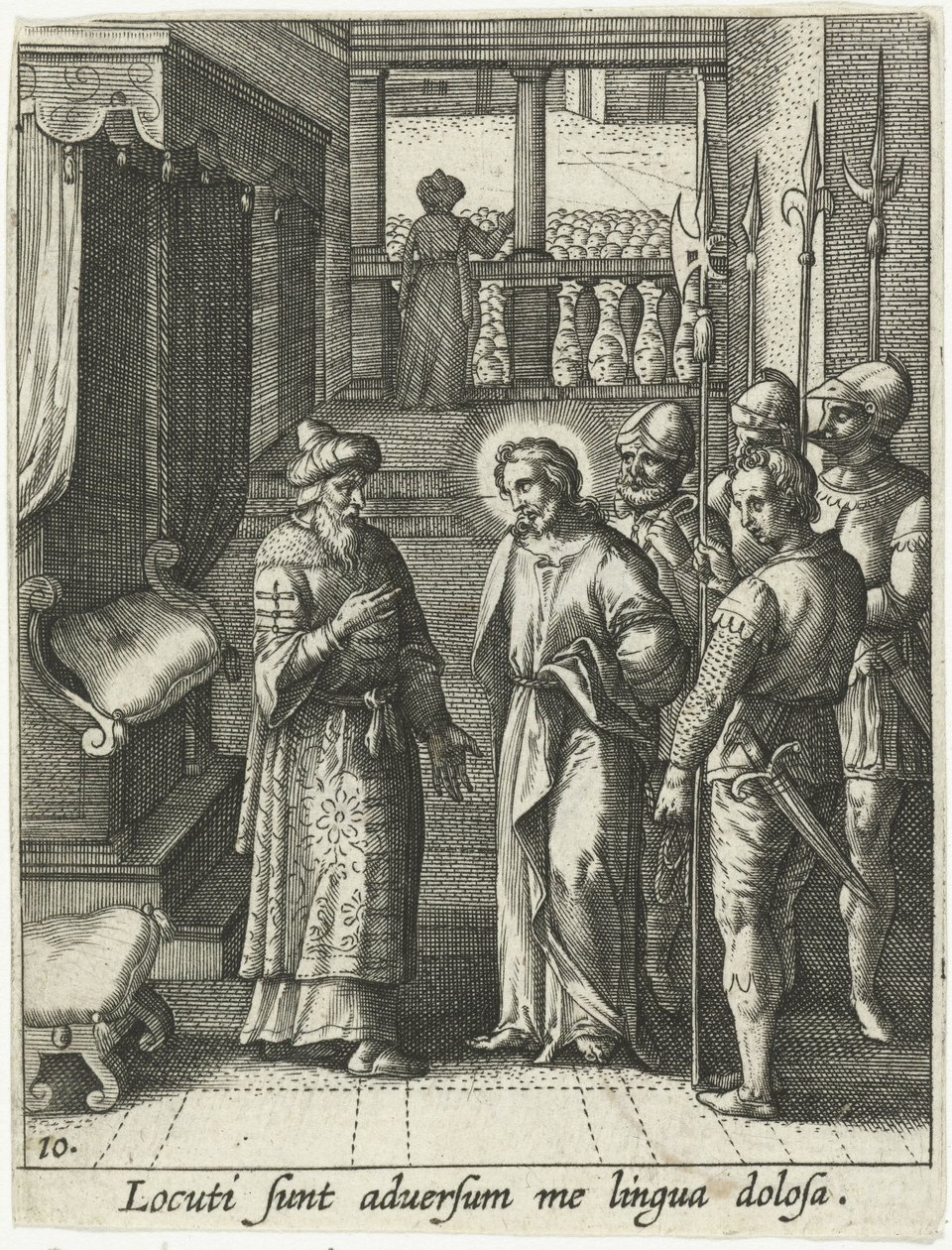 Chrystus ponownie przed Piłatem autorstwa Adriaen Collaert