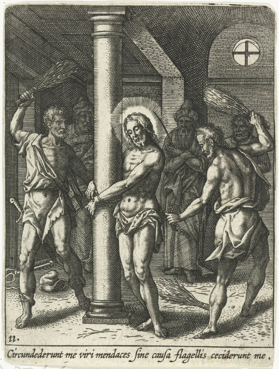 Biczowanie Chrystusa autorstwa Adriaen Collaert