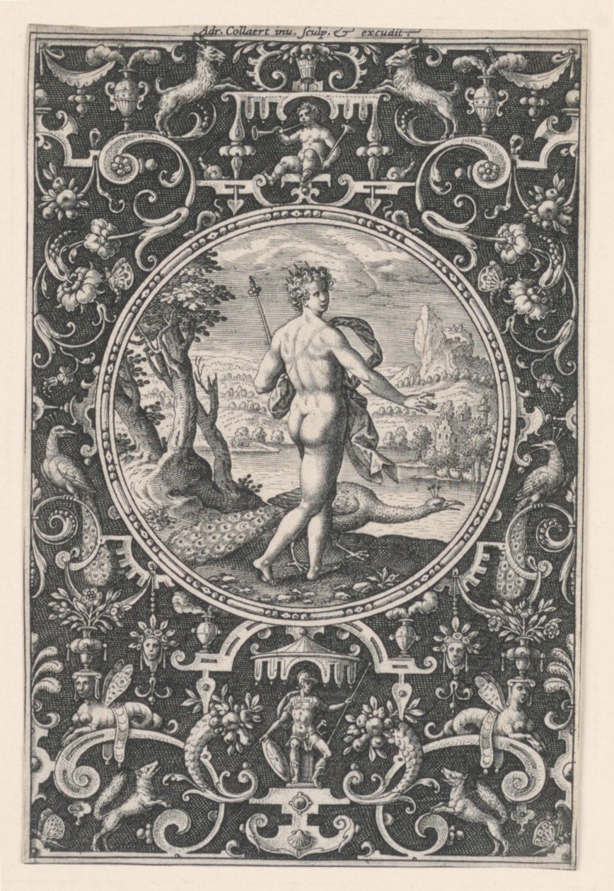 Juno, płyta 1, z Sądu Paryskiego autorstwa Adriaen Collaert