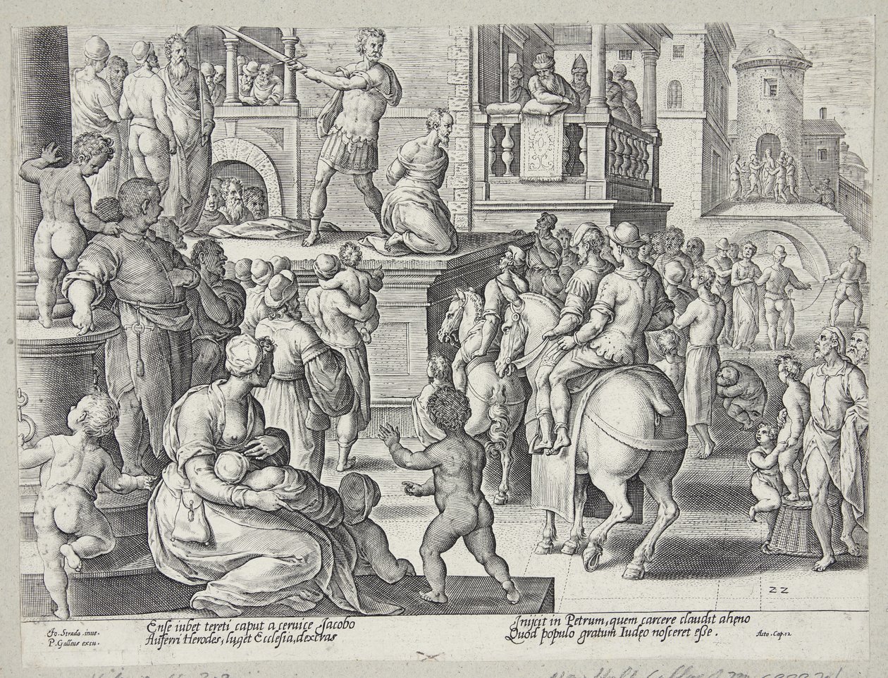 Ścięcie św. Jakuba autorstwa Adriaen Collaert