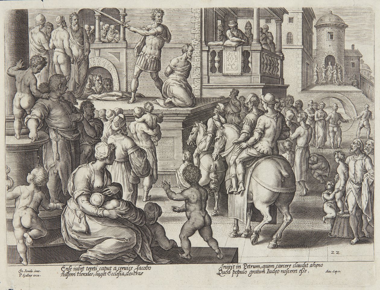 Ścięcie św. Jakuba autorstwa Adriaen Collaert