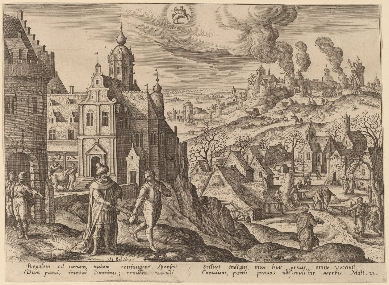 Przypowieść o królestwie niebieskim autorstwa Adriaen Collaert after Hans Bol