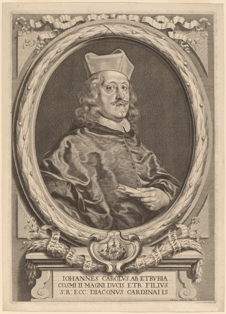 Kardynał Giovanni Carlo dei Medici autorstwa Adriaen Haelwegh
