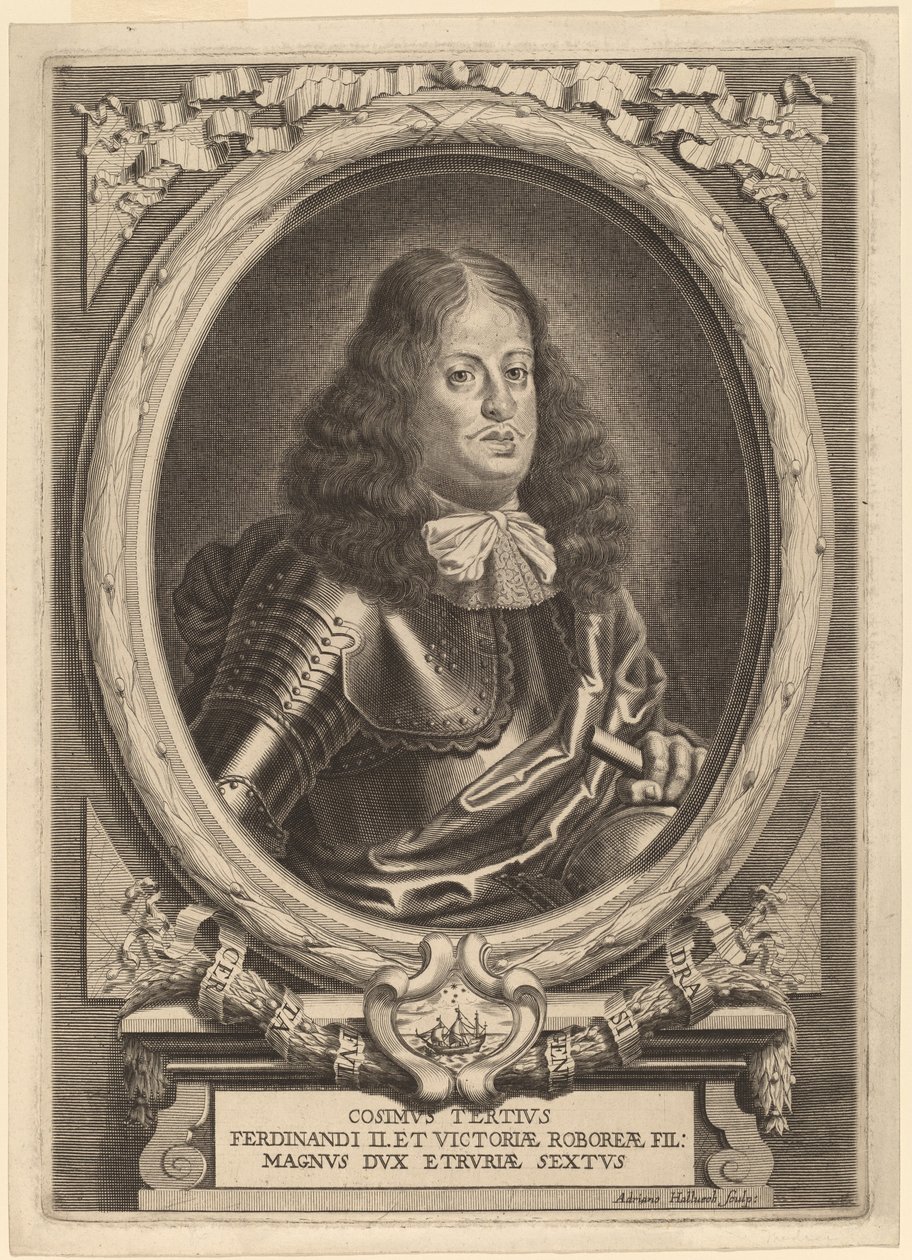 Cosimo III, wielki książę Toskanii autorstwa Adriaen Haelwegh