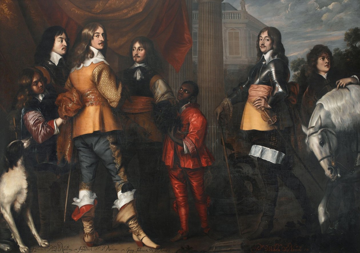 Portret grupowy Willema Frederika van Nassau-Dietza (1613-1664), Hendrika Casimira I van Nassau-Dietza (1612-1640), Hendrika van Nassau-Siegena (1611-1652) i George