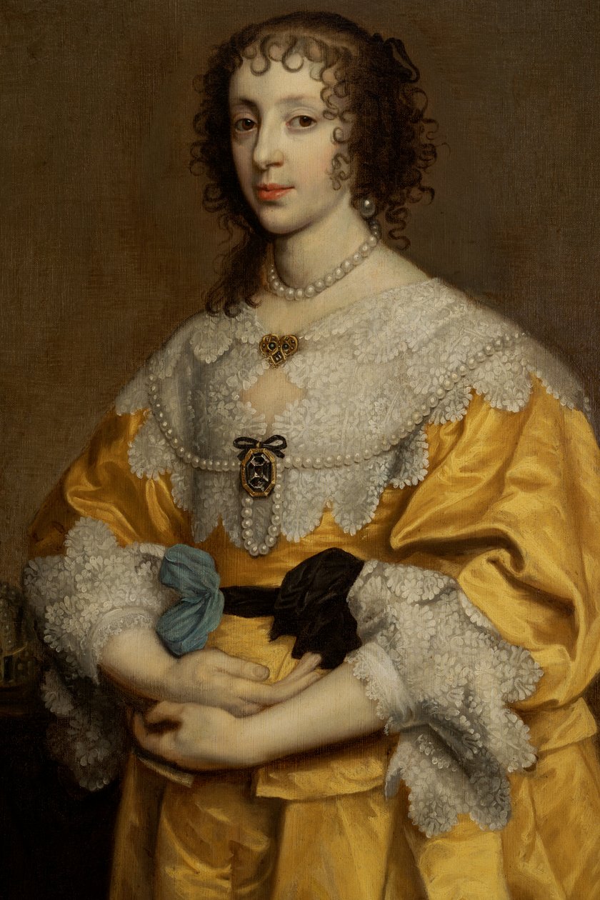 Henrietta Maria, królowa Karola I (1609-1680) autorstwa Adriaen Hanneman