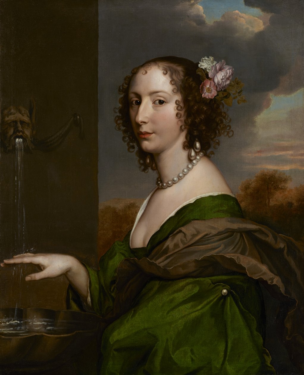 Portret Lucy Hay (z domu Percy) hrabiny Carlisle, ok. 1660-65 (olej na płótnie) autorstwa Adriaen Hanneman