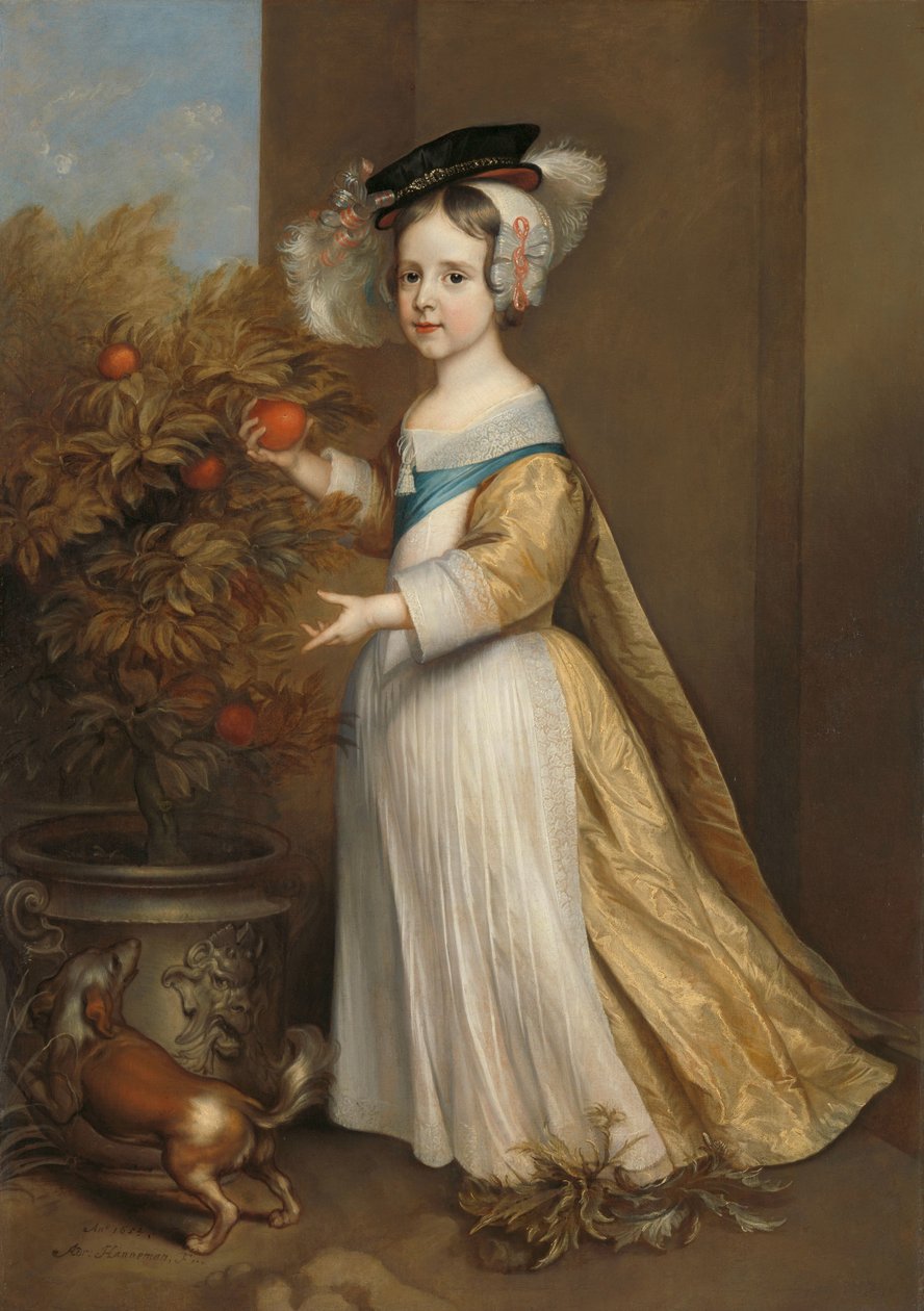 Wilhelm III (1650-1702), książę Orański, jako dziecko autorstwa Adriaen Hanneman