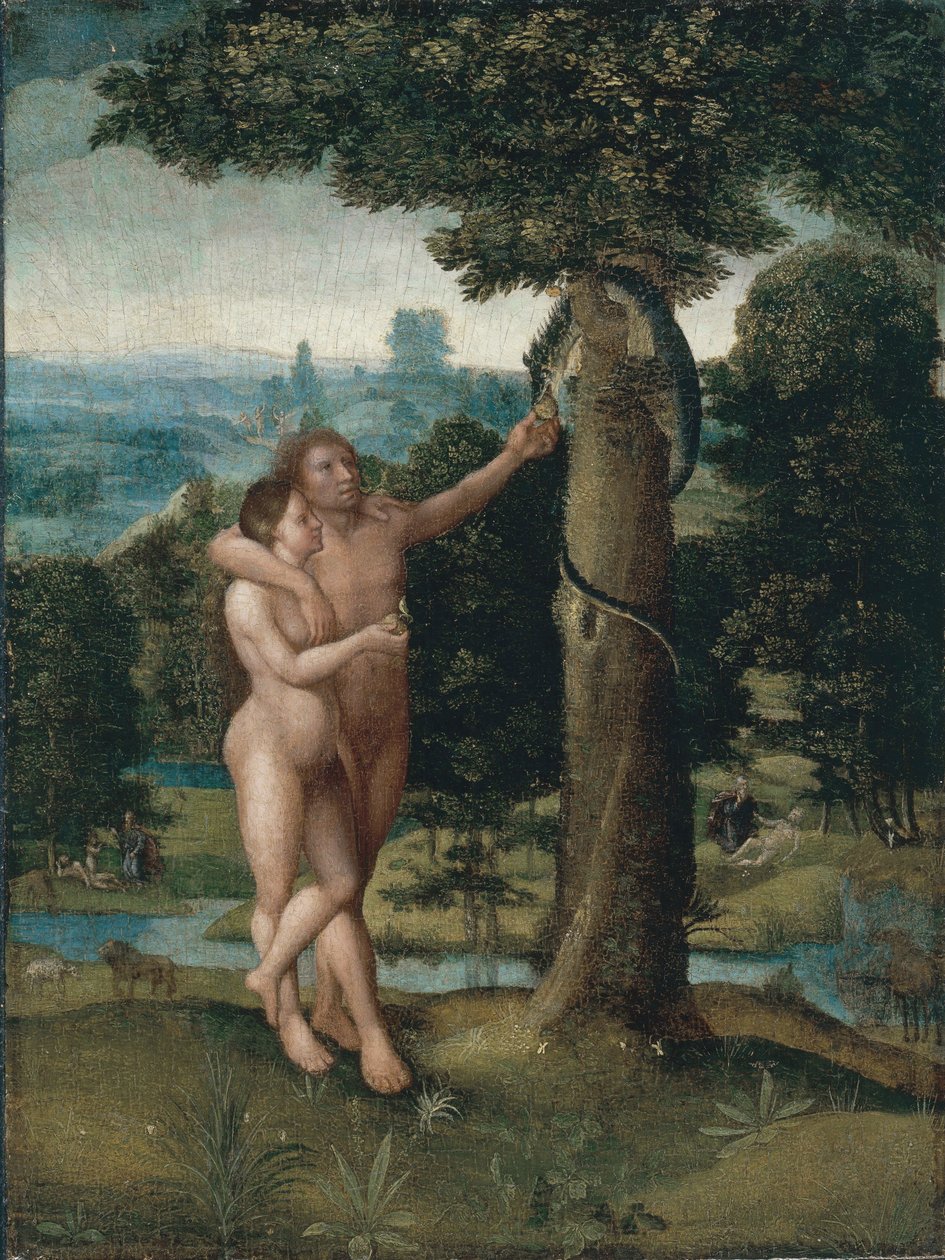 Adam i Ewa autorstwa Adriaen Isenbrandt