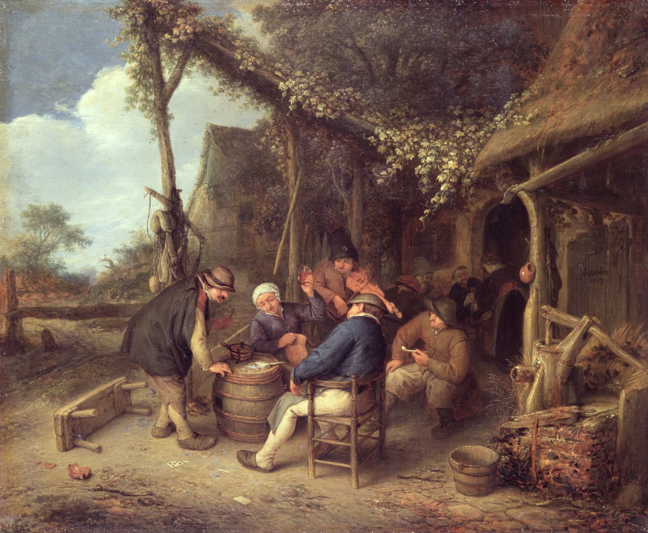 Po pracy na wsi, 1659 autorstwa Adriaen Jansz. van Ostade