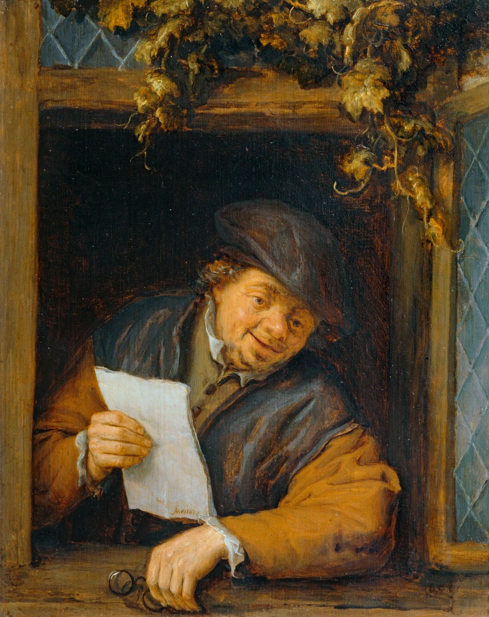 Czytelnik w oknie ... autorstwa Adriaen Jansz. van Ostade
