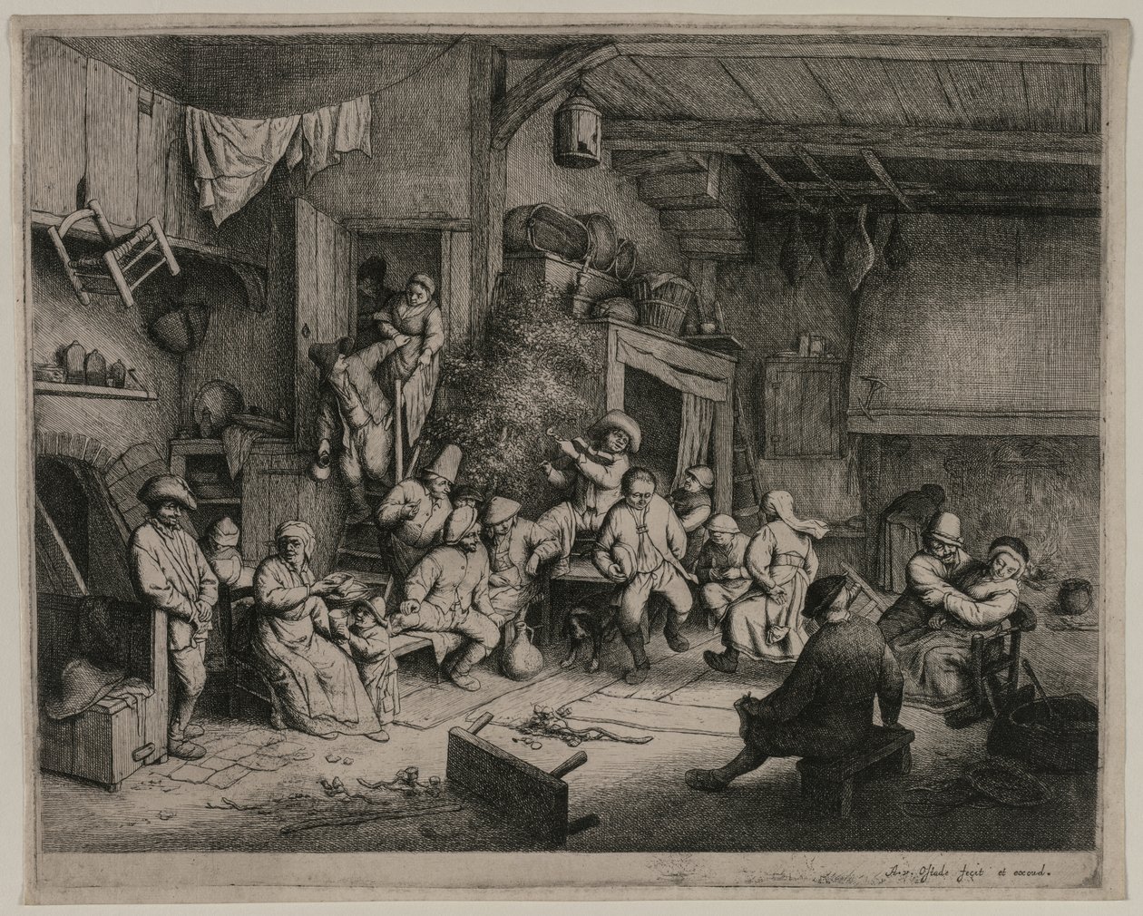 Taniec w karczmie, 1652. autorstwa Adriaen Jansz. van Ostade