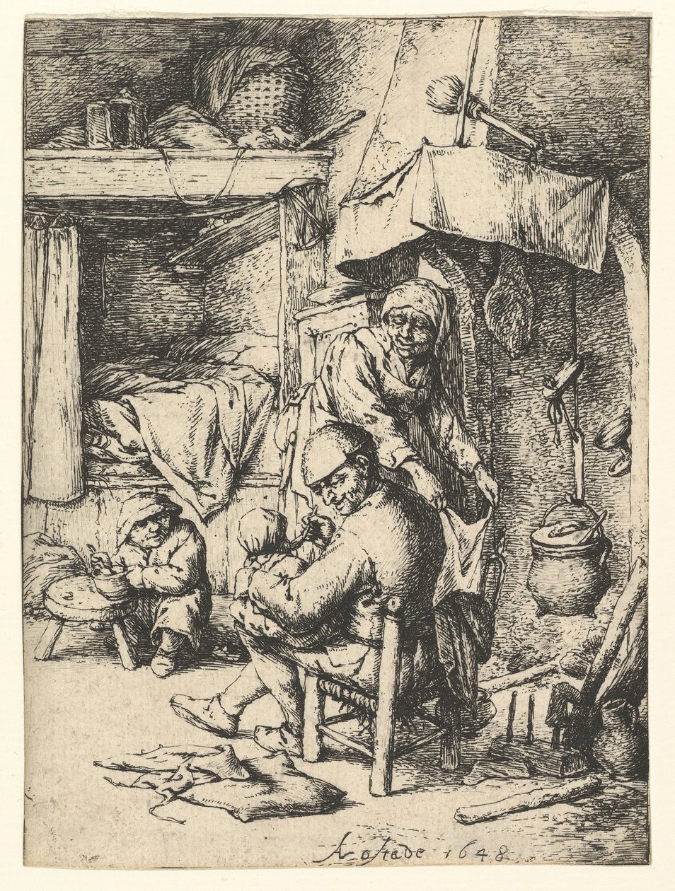 Rodziny Pater, 1648. autorstwa Adriaen Jansz. van Ostade
