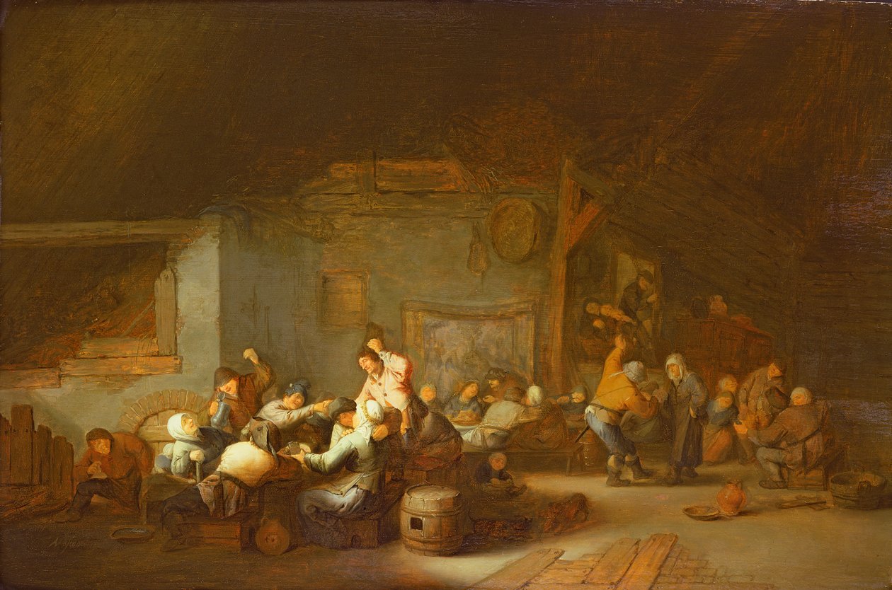 Nieznany obraz autorstwa Adriaen Jansz. van Ostade