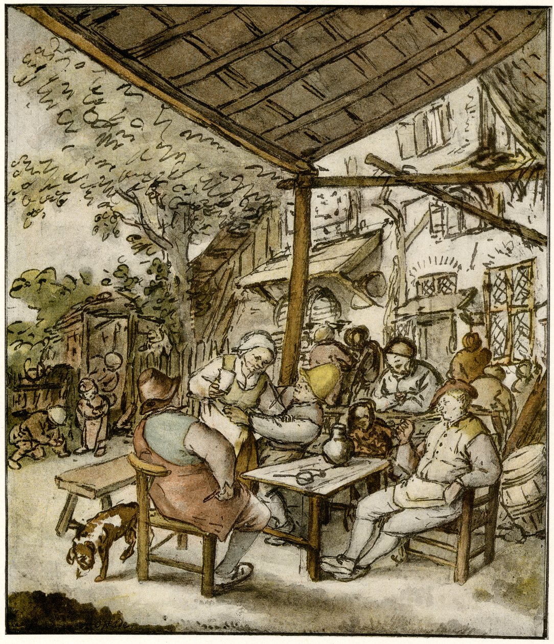 Wiejska karczma autorstwa Adriaen Jansz. van Ostade