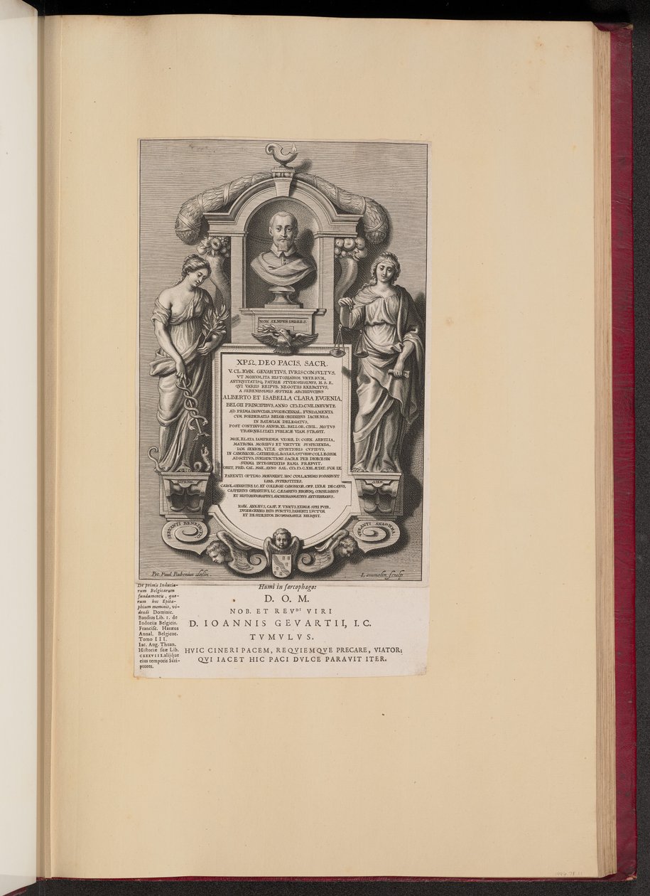 Epitafium Claude Jean Gevaert autorstwa Adriaen Lommelin after Sir Peter Paul Rubens