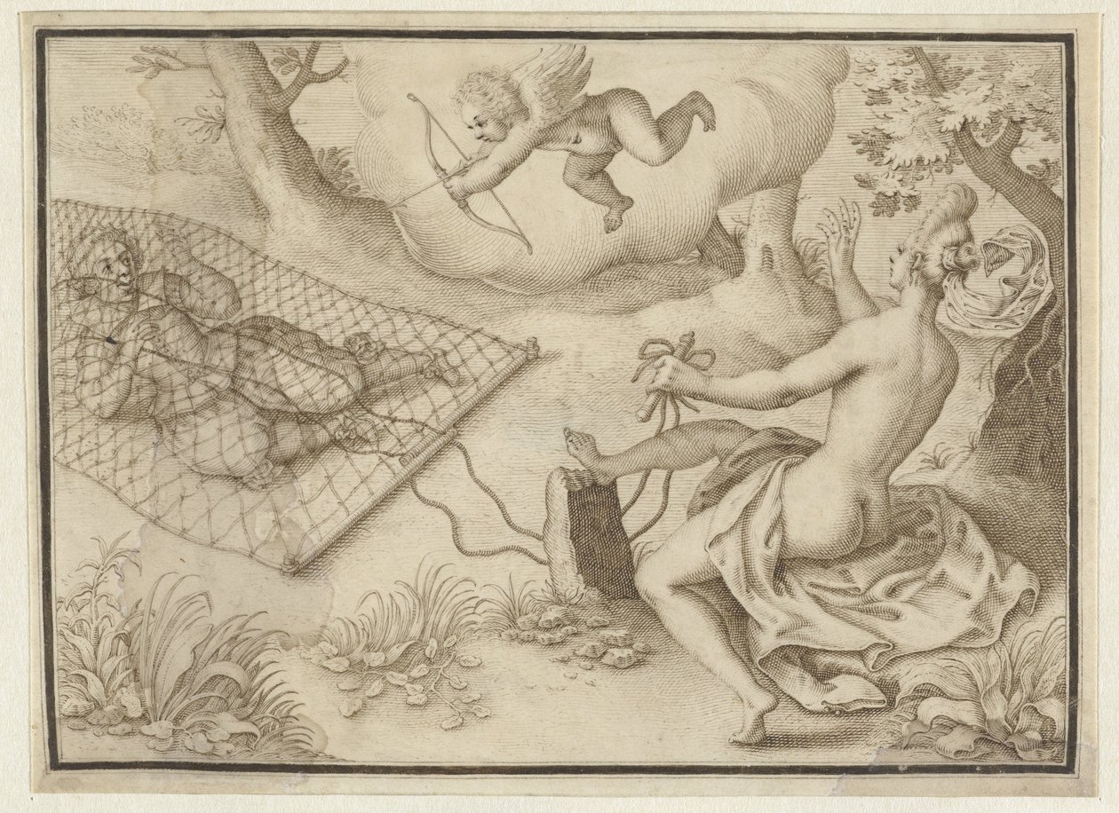 Sieć bitewna autorstwa Adriaen Matham (possibly)